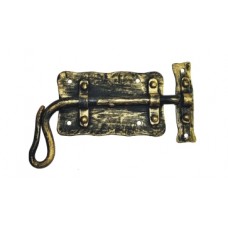 Засов дверной из стали (цвет: черный с золотом) арт. № Ф-0101